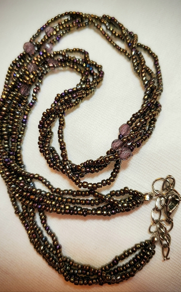 4 STRAND BEADED NECKLACE